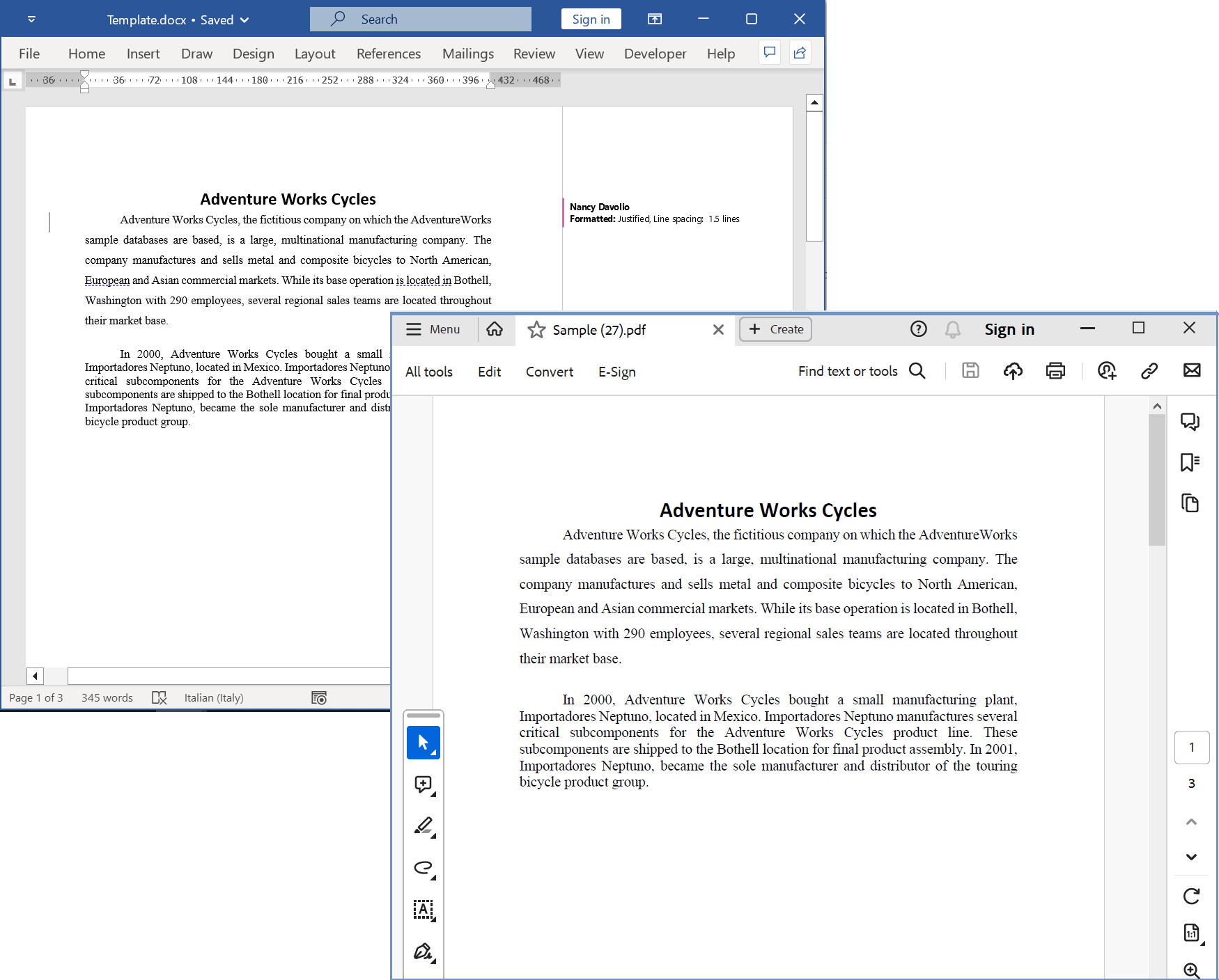 Output of no markup in Word to PDF conversion in C#